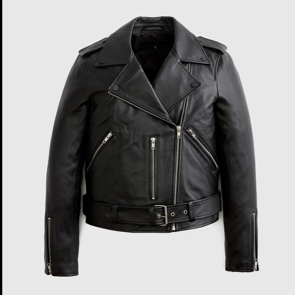 Quince 100% Leather motorcycle jacket - Picture 8 of 13